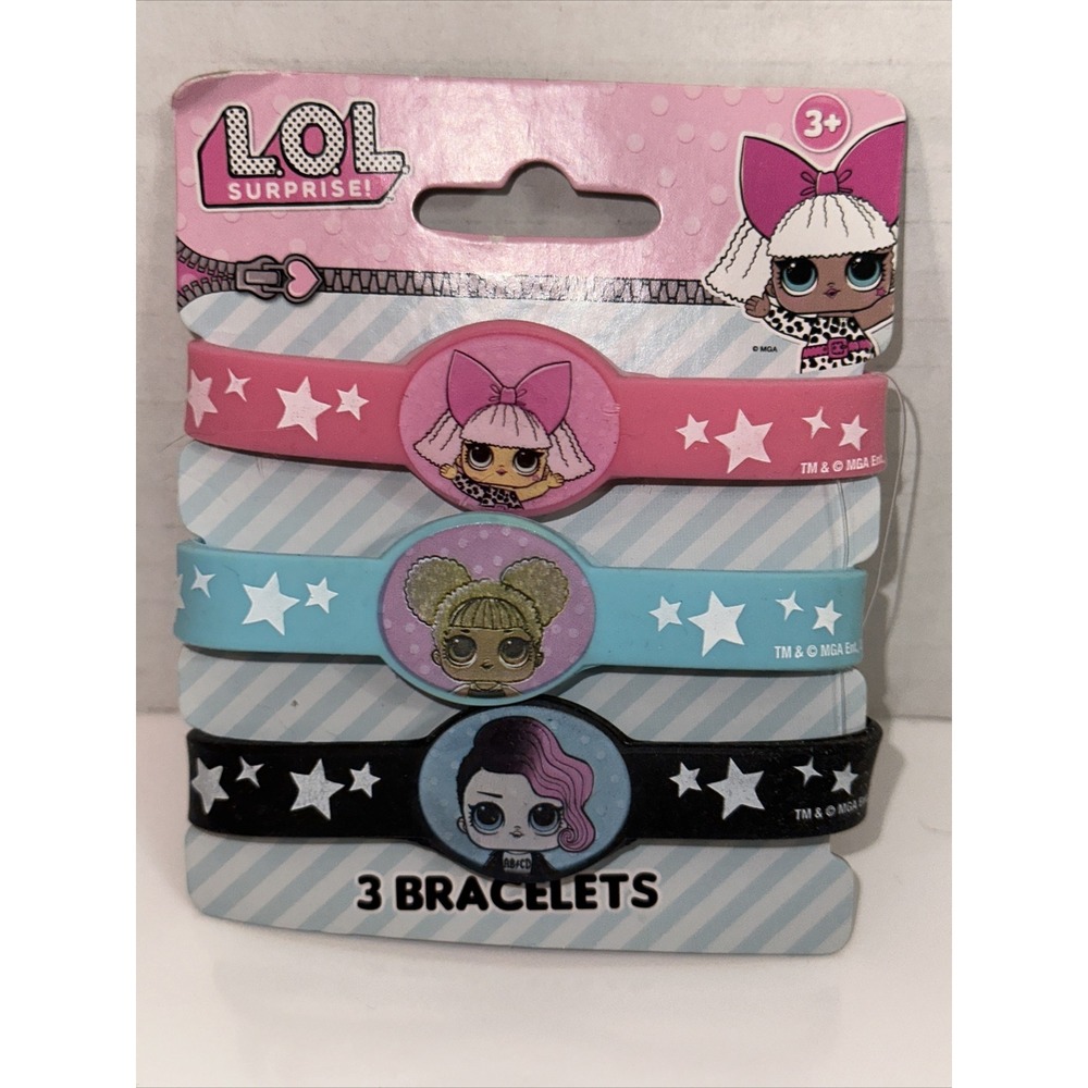 Lol Surprise Bracelet Set 3 designs Dress up Girl jewelry NEW Party Favor A21‎
